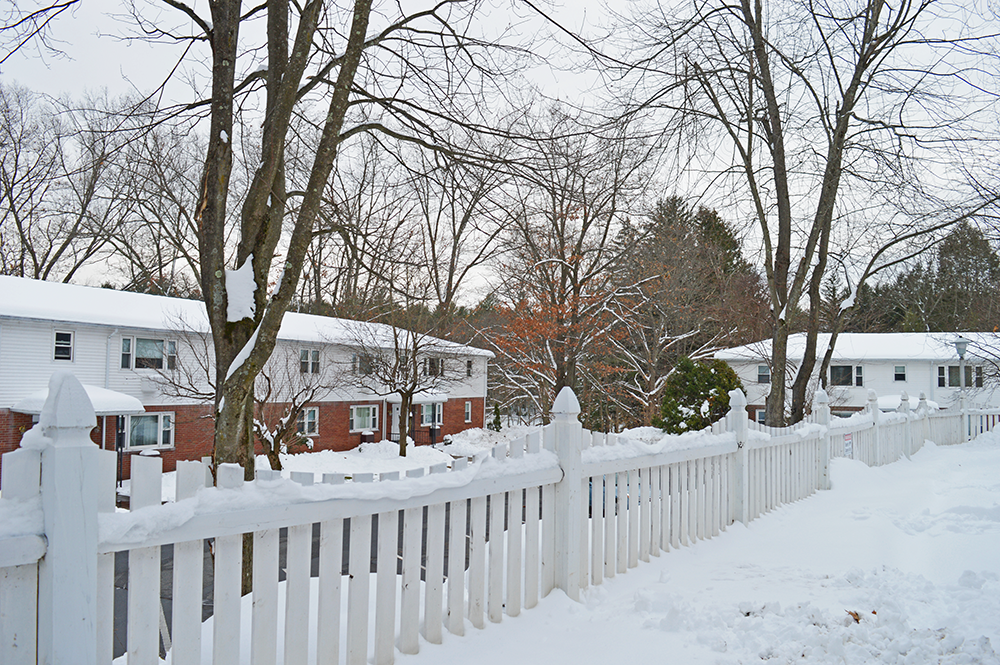 Winter at Pleasant View Apartments in Easthampton, MA