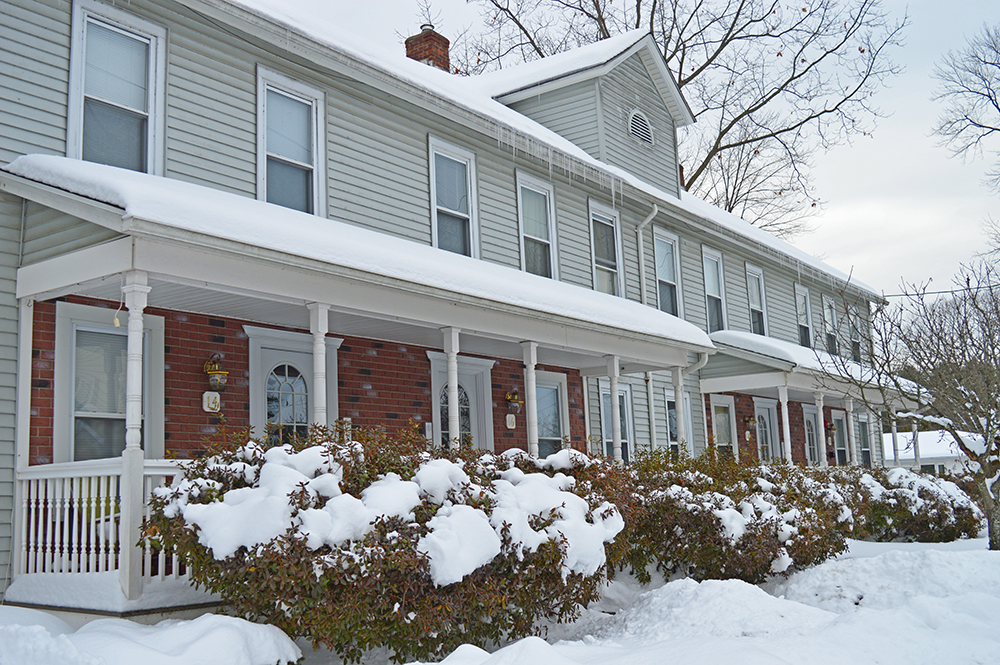 Winter at Pleasant View Apartments in Easthampton, MA
